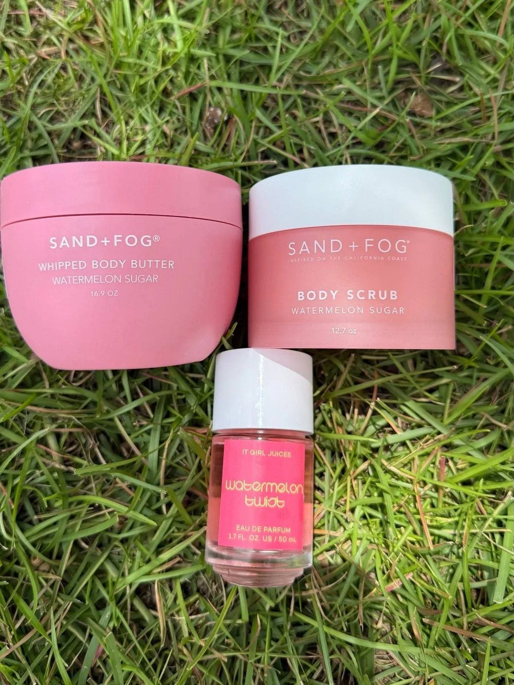 SAND+FOG Watermelon Sugar Body Butter & Scrub + Watermelon spray